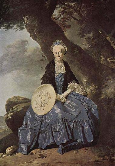 Johann Zoffany Portrait of Mrs. Oswald oil painting image